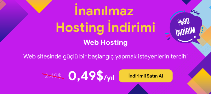 İnanılmaz Hosting İndirimi