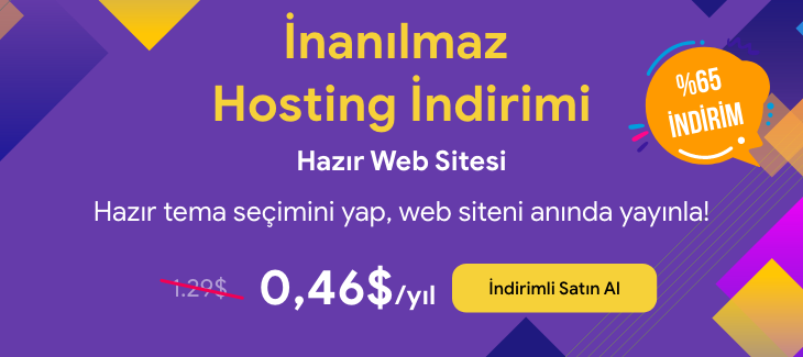 İnanılmaz Hosting İndirimi