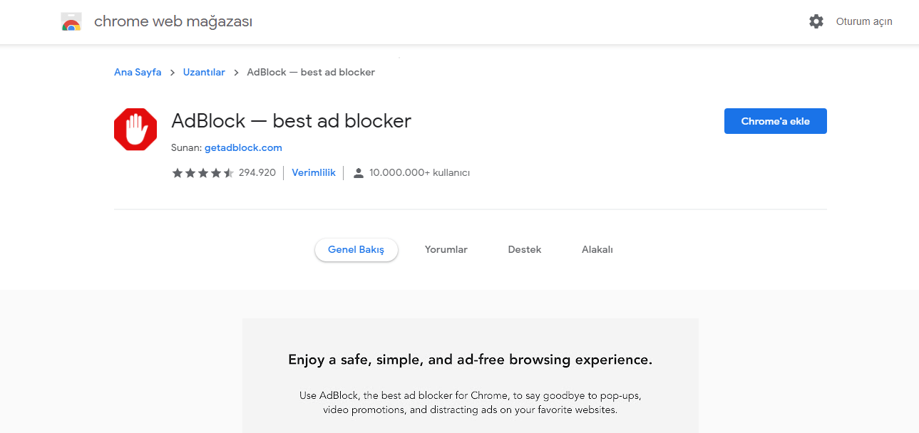 adblock nasıl kurulur adım 2 