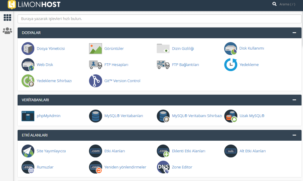 cpanel mysql veritabanı nasıl kurulur adım 2 