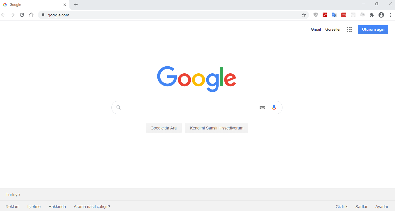 google chrome tarayıcı çerezleri temizleme adım 1