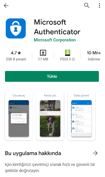 authenticator uygulaması kurulumu nasıl yapılır adım 1