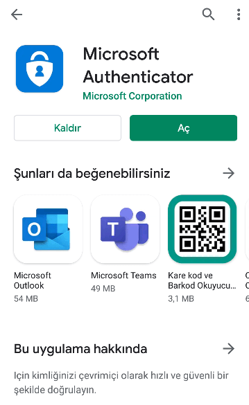 authenticator uygulaması kurulumu nasıl yapılır adım 2