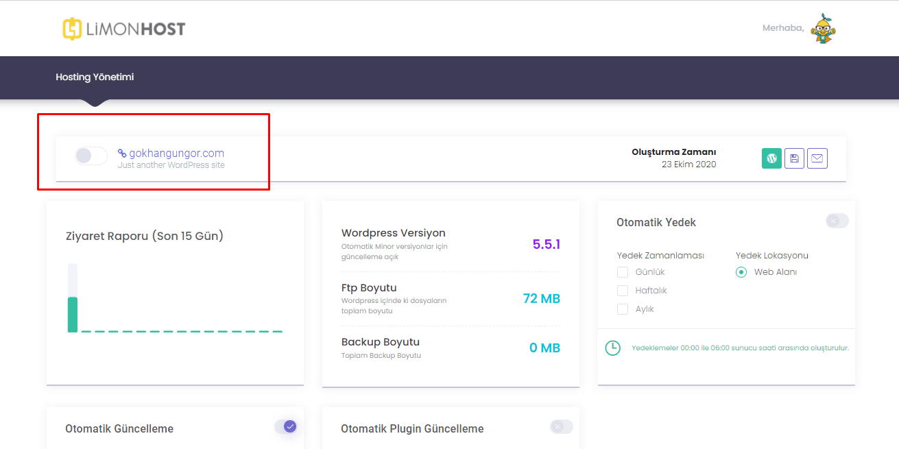 bakım moduna nasıl alınır