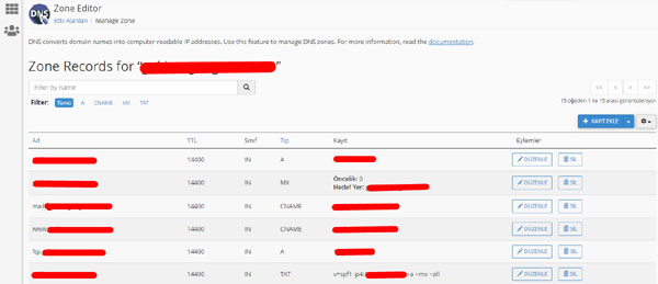 cpanel dns kaydı nasıl eklenilir adım 6